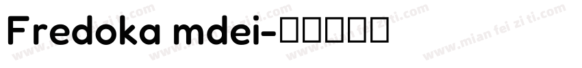 Fredoka mdei字体转换